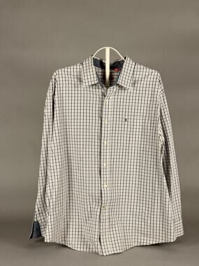 IZOD plaid Button Down Casual Long Sleeve Shirt